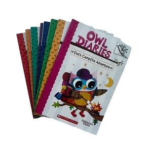 Owl Diaries Complete Set of 8 Early Reader Chapter Books by Rebecca Elliott